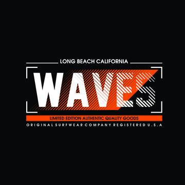 Long Beach California Waves Surfwear Original Company