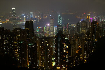Obraz premium skyline of Hong Kong from Victoria Peak. Hong Kong