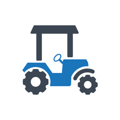 Tractor icon ( vector illustration )