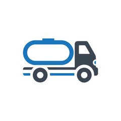 Oil truck icon ( vector illustration )