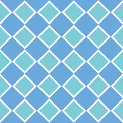Fototapeta na wymiar Blue Rhombus Pattern 