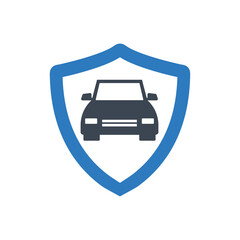 Car insurance icon ( vector illustration )