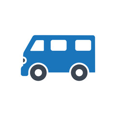 Micro bus icon ( vector illustration )