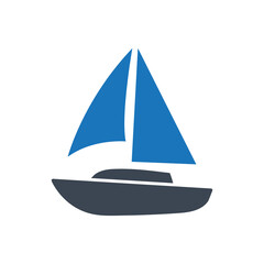 Sailboat icon ( vector illustration )