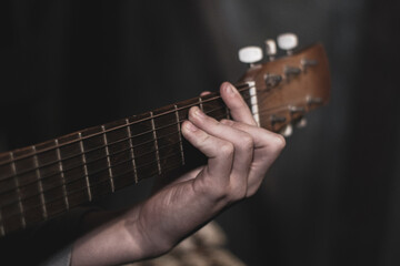 man playing guitar