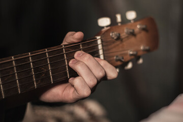 man playing guitar