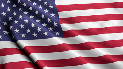 Fototapeta premium American Flag Wave for Memorial Day or 4th of July