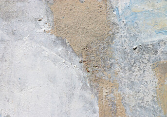 Painting knife technique with acrylic on fiber. Abstract art background. Brushstrokes of paint. 