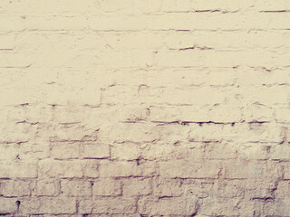 Rough dirty painted brick wall background, instagram style filtered