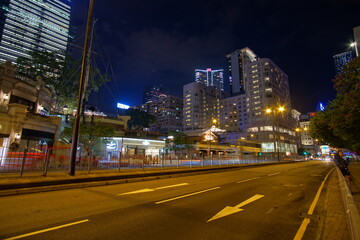 Fototapeta na wymiar Hong Kong cityscape of the park