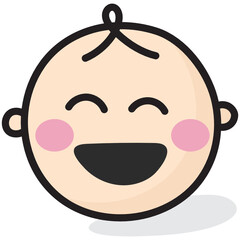 
Flat vector design of newborn baby icon
