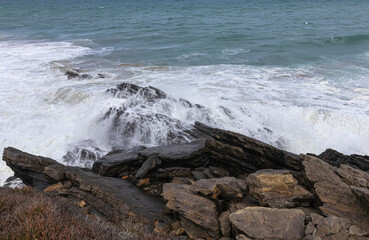 landscape in the coast in the north of spain