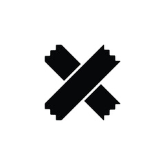 Glue tape icon vector isolated on white