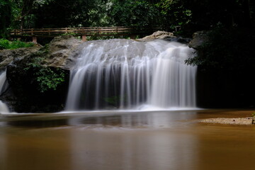 Obraz premium waterfall in the forest