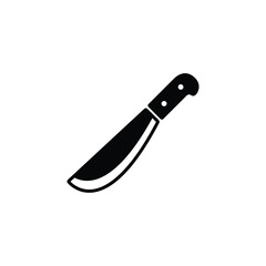 Spata knife icon vector isolated on white