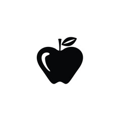 Apple icon vector isolated on white