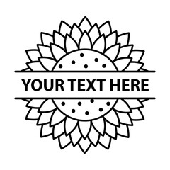 Sunflower vector cartoon icon for print design. Vector illustration flower on white background. Isolated cartoon icon sunflower.