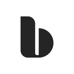 b letter logo abstract vector illustration
