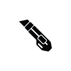Cutter icon vector isolated on white