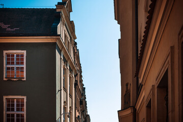 Fototapeta na wymiar Street view of Old Town, Poznan, Poland