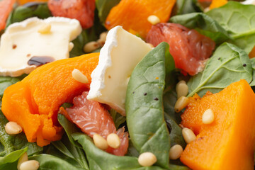Vegetable salad. Nutritious food.