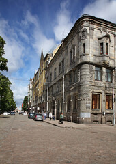 Fototapeta na wymiar View of old Vyborg. Russia