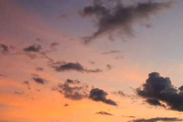 Fototapeta premium beautiful colorful sky and cloud in twilight time background