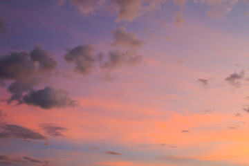 Obraz premium beautiful colorful sky and cloud in twilight time background