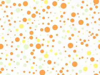 Multi colored circles of different sizes on a white background. 3D rendering