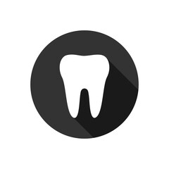 Teeth. Teeth icon dentist. Flat style. Dental  care. Vector illustration