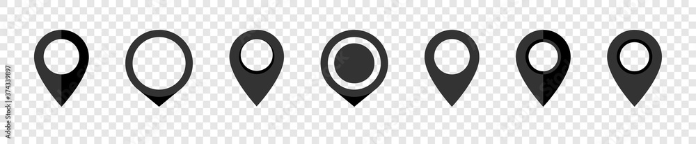 Canvas Prints location pin collection. pointer map. location mark icons. pin vector icons, isolated. vector illust