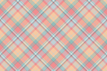 Tartan scotland seamless plaid pattern vector. Retro background fabric. Vintage check color square geometric texture. - 374340442