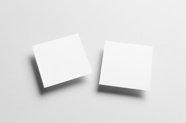 Square Flyer / Invitation Mock-Up - Two Floating Flyers