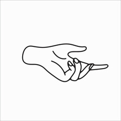 hand drawn hand icons in simple minimalistic line art style. logo elements illustrations for graphic design, logos and branding, social media icons. hand poses, pointing, holding, reaching, grasping.