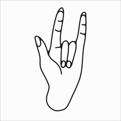 hand drawn hand icons in simple minimalistic line art style. logo elements illustrations for graphic design, logos and branding, social media icons. hand poses, pointing, holding, reaching, grasping.