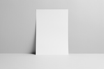 A4 Flyer Mock-Up - Wall Background