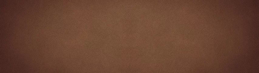 Deurstickers Brown dark rustic leather texture - Background banner panorama long © Corri Seizinger