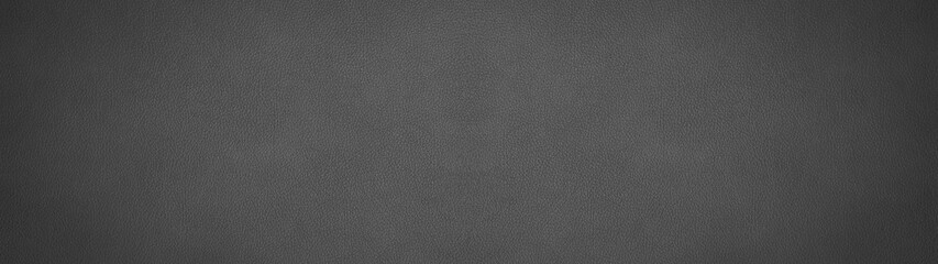 Dark gray grey anthracite rustic leather texture - Background banner panorama long - obrazy, fototapety, plakaty