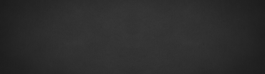 Black dark anthracite rustic leather texture - Background banner panorama long