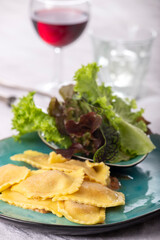 ravioli with cream sauce