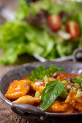 portion of ravioli