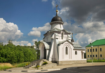 Fototapeta na wymiar Church of Royal Passion-Bearers at Nativity convent in Tver. Russia