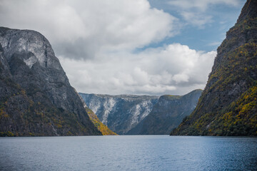 Panoramic fjord view
