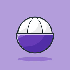 mangosteen fruit vector illustration design