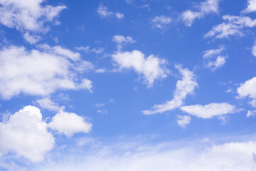 Naklejka na ściany i meble blue altocumulus cloud sky background in season summer.