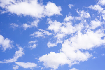 blue altocumulus cloud sky background in season summer.