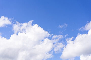 Naklejka na ściany i meble blue altocumulus cloud sky background in season summer.
