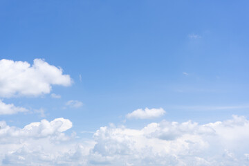 sky in summer with white cloud background.