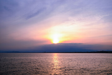 Obraz premium sunset over the sea