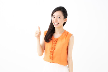 Fototapeta premium サムズアップ・女性